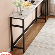 岩板玄关桌子现代简约客厅靠墙餐边极窄长条桌定 制条几置物台条