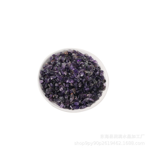 Amethyst gravel, small crystal gravel, small stone for fish tank, flowerpot pavement decorative stone