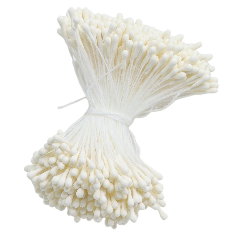 2 mm, 390 piezas, núcleo de flor mate, flor artificial, estambre de yeso ecológico, material para rosas y lirios, cabezal a juego
