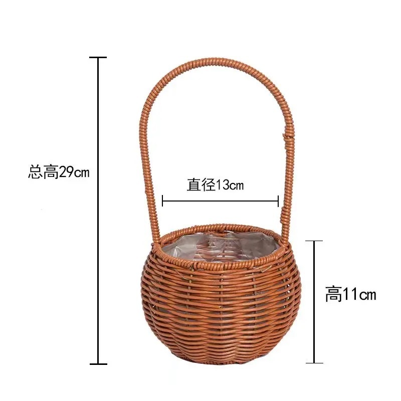 ツイストバスケットdiy花束自作材料包チューリップヒマワリ手作り花は友人の親友にプレゼントする|undefined