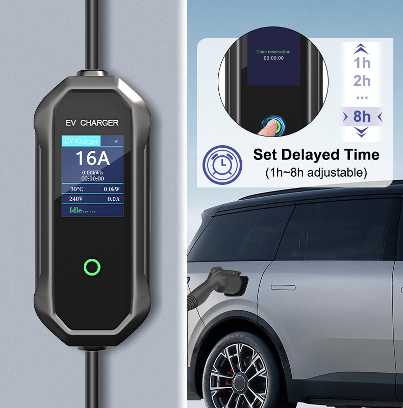 American Standard Charging Pile 3.84Kwtype1 New Energy Vehicle Portable Charging Gun 16A Fast Charging
