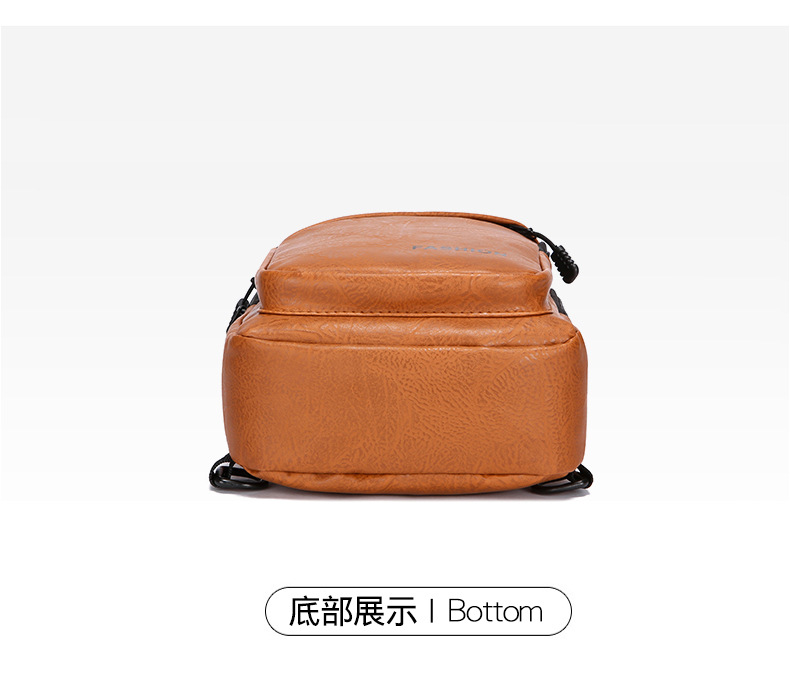Foreign trade casual men's chest bag, password lock anti-theft motorcycle crossbody bag, outdoor simple commuting large capacity single-shoulder bag undefined