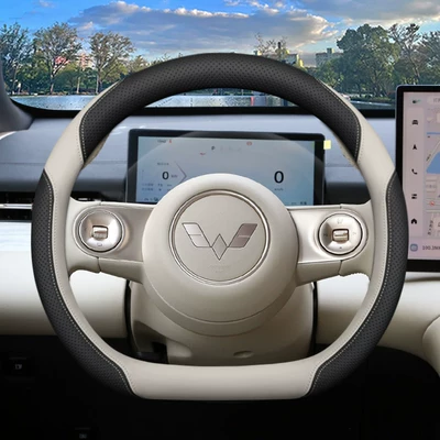 Steering wheel cover – Cover Starlight S Special Modification Parts - starlight-exclusive-black-light-sand-white-wuling-starlight-730