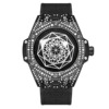 Fashionable quartz swiss watch, city style, wholesale, diamond encrusted
