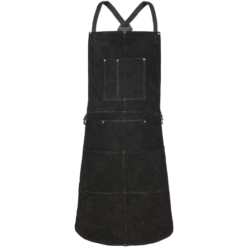 Delantal de lana de doble cara para comercio exterior de Amazon, con logotipo personalizado, ropa de trabajo para carpintería, barbacoa, jardinería y cocina, venta al por mayor