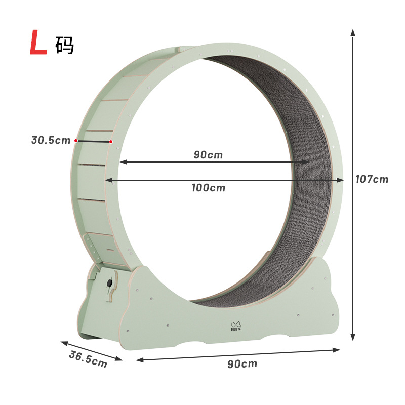 Gato caminadora rodillo fitness ejercicio madera maciza multicapa gran juguete gato escalada rack fresco gato caminando máquina multicolor