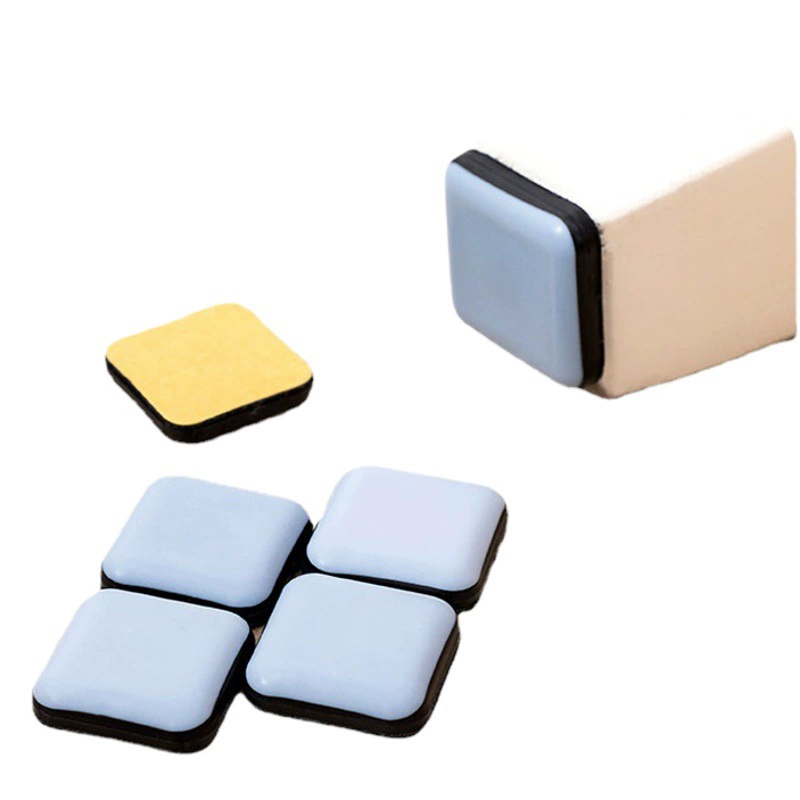 Тефлоновый раздвижной коврик Домашний стол и стул Коврик для ног Кухонный обеденный стол Угловой коврик для защиты от столкновений Коврик для защиты пола Самоклеящийся