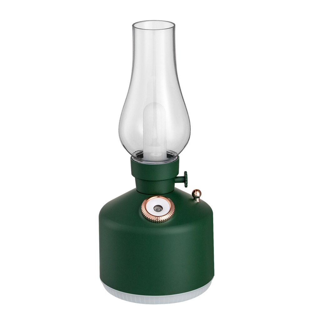 Cross-border New Creative Kerosene Lamp Humidifier Dimming Atmosphere Lamp Office Desktop USB Time Lamp Humidifier