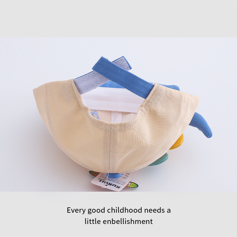 Sombreros infantiles primavera y otoño para niños sombreros de lengua de pato bebés sombreros de borde suave bebés 1 - 2 lindos sombreros casuales de algodón 48CM