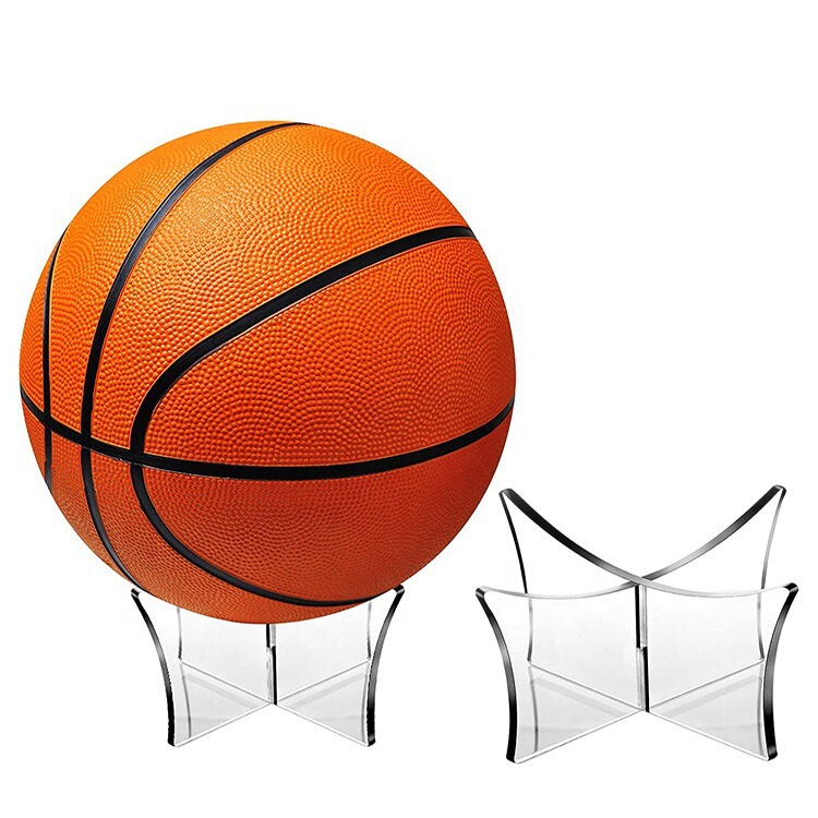 Customized Acrylic Ball Display Stand for Basketball, Football, Volleyball, Transparent Display Base, Ball Holder, Ball Bracket