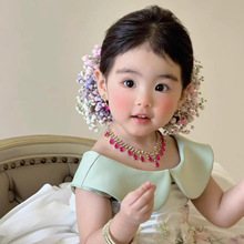 宝宝刘亦菲同款满天星头饰儿童头花发夹女童超仙花朵发卡女孩发饰