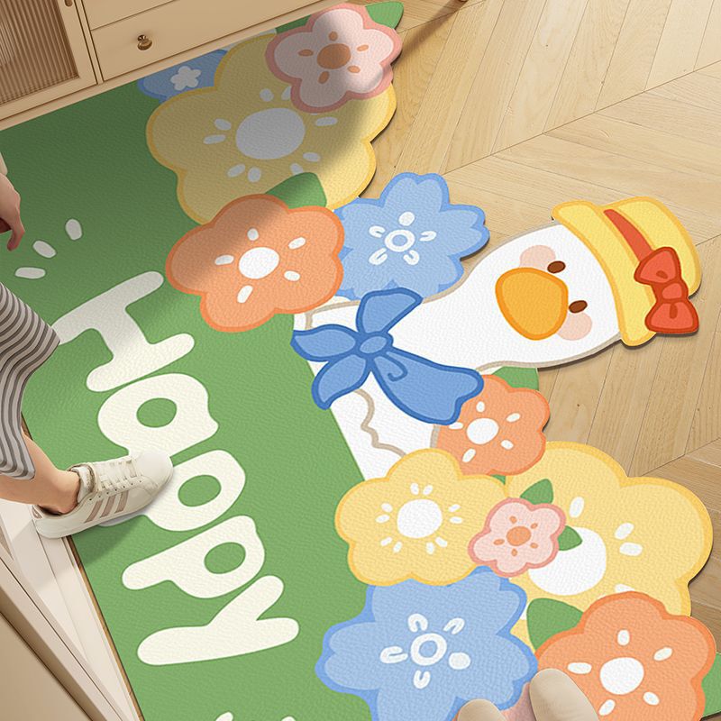 アニメかわいい入戸床マットpvc裁断可能なフロアマット家庭用玄関の滑り止めはカーペットを拭くことができます|undefined