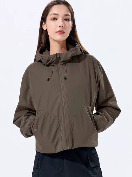3M Thinsulate Cotton Jacket, High-end Women's Short Fashionable Hooded Cotton Coat, Commuting Water-resistant and Cold-proof Women's Cotton Coat