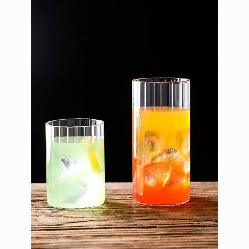 Taza de cóctel de estilo japonés, taza de cóctel, taza de alta bola, taza de marea, taza de té de hielo, taza de vidrio, taza de bebida ultra alta, taza de bebida larga