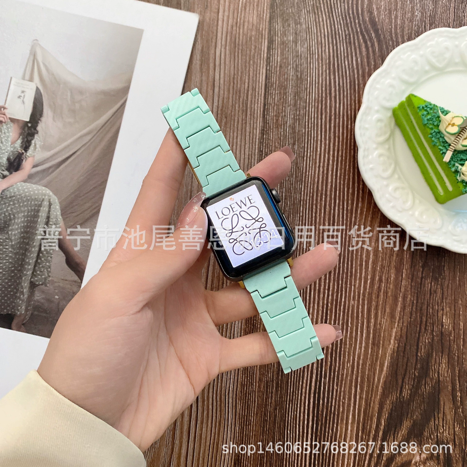 Подходящие Apple Watch, Apple Tibetan 8-го поколения 765 углеродное волокно, Strai Samsung Huawei 20/22 мм