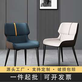 北欧极简餐椅家用书房靠背椅骨架2024新款多功能创意轻奢餐厅椅子