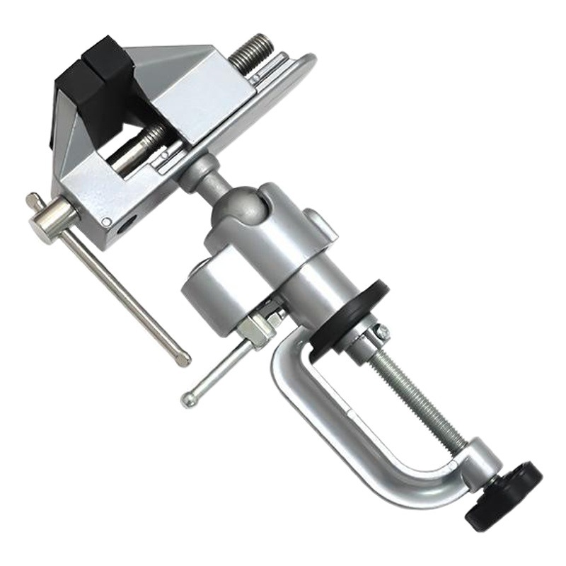 Directo de fábrica de 360 grados giratorio pequeño banco Vice universal rotatorio transformación pequeño banco Vice mesa de aleación de aluminio vice