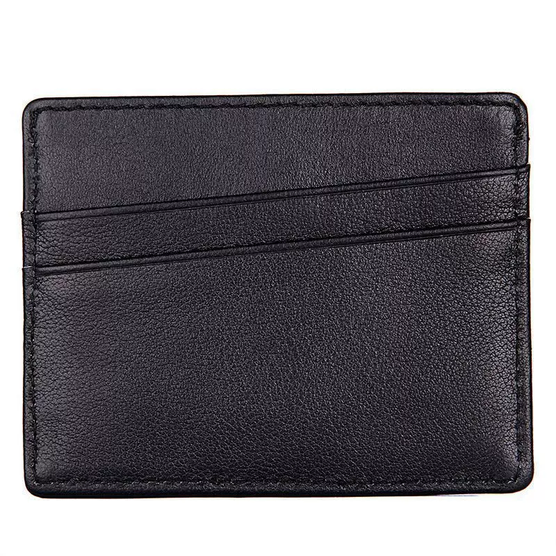 真皮卡套超薄复古头层牛皮卡包男多功能证件卡夹可压印