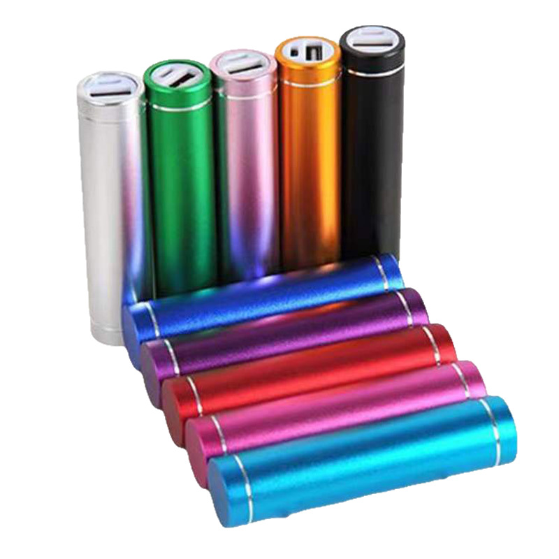 Teléfono móvil universal cilíndrico cargador portátil al aire libre fuente de alimentación móvil multicolor mini gran capacidad cargador