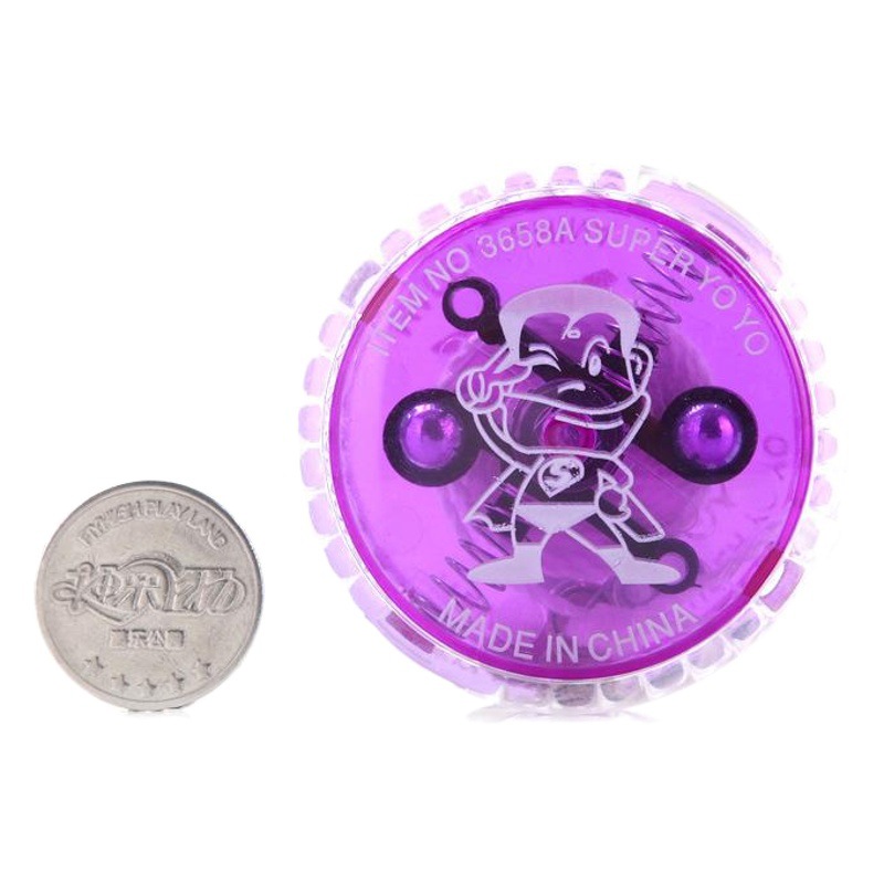 Niños luminoso yo-yo creativo flash de juguete yo-yo niño deslumbrante yo-yo rompecabezas luminoso yoyo-yo