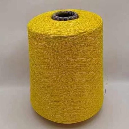 彩色和纸纱21S/10S天然透气速干防臭抗菌超轻纸纱鞋材混纺厂家