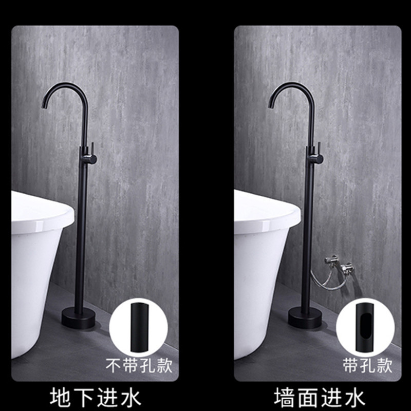 Grifo de bañera de comercio exterior de pie, juego de ducha vertical de cobre, ducha de ingeniería de hotel fría y caliente, suministro directo transfronterizo al por mayor