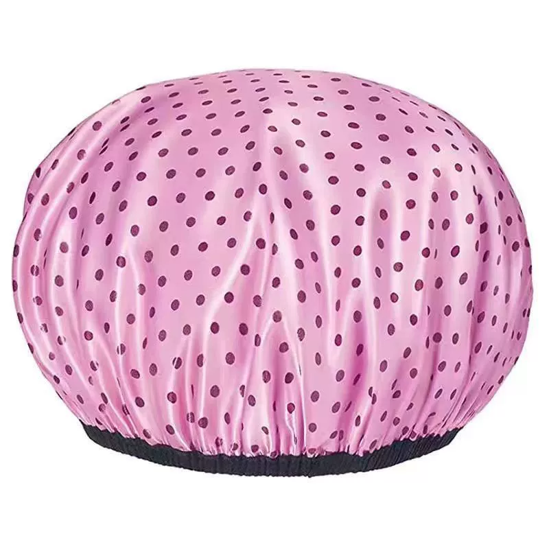 Новая водонепроницаемая шапочка для душа, двухслойная, большая, с длинными волосами, пуловер, масляная шапочка, однотонная, модная, пылезащитная, маслостойкая