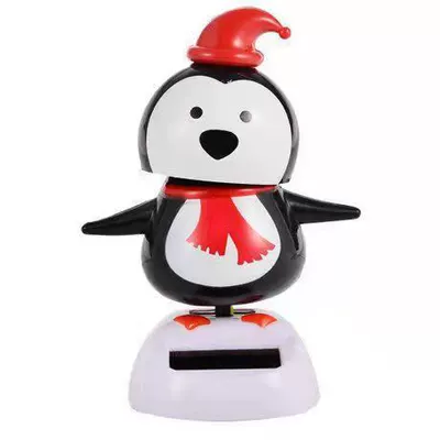 Car ornaments Solar Christmas Series Doll - penguin