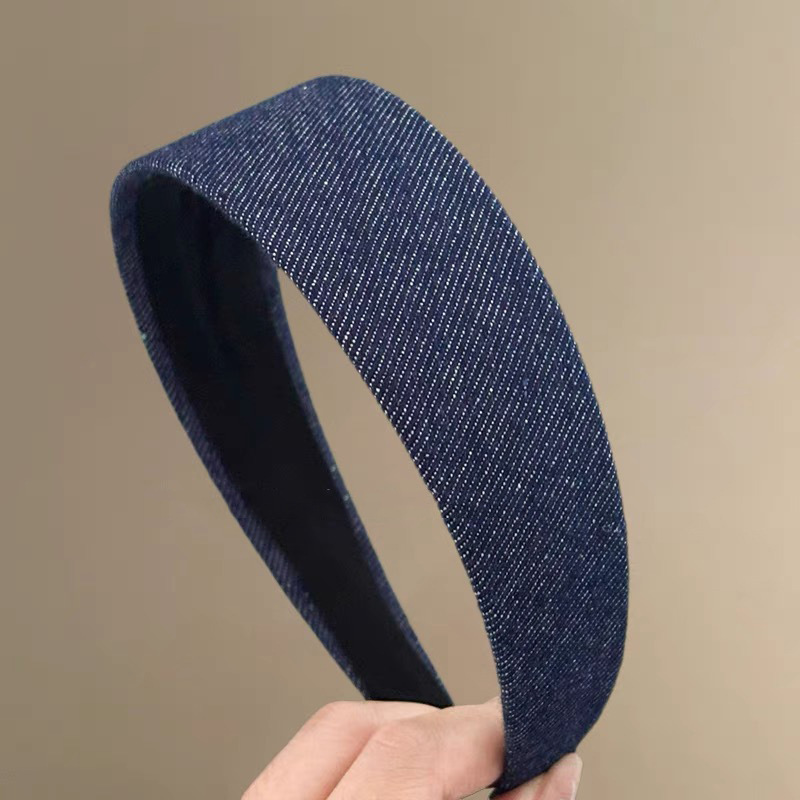 Dark blue denim wide edge 3cm