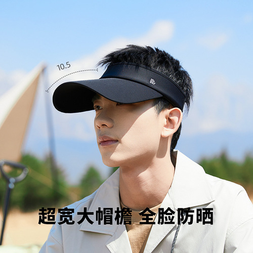 Men's summer sun hat, UV ray protection face protection hat, large brim sky top hat, summer outdoor sun hat
