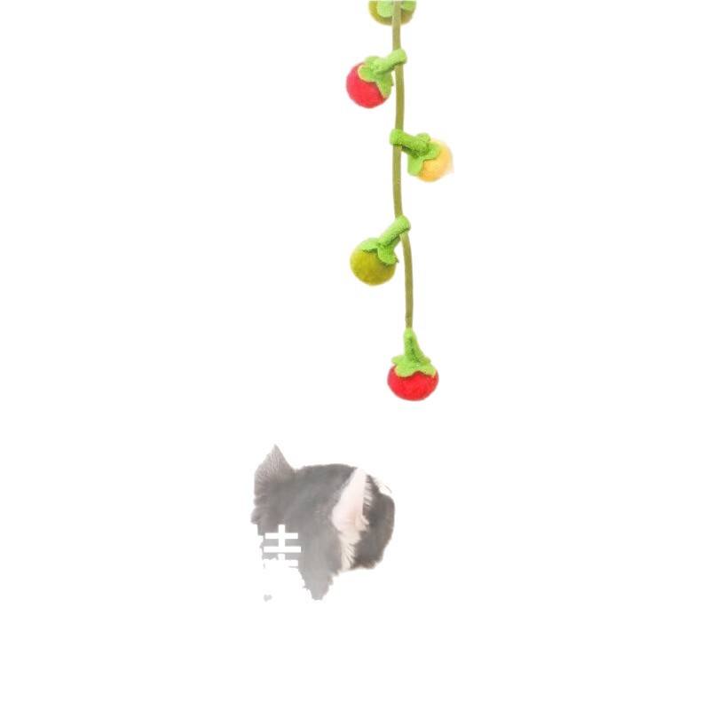 猫玩具番茄串逗猫棒耐咬柿子串猫咪玩具自嗨解闷神器带铃铛逗猫玩|undefined