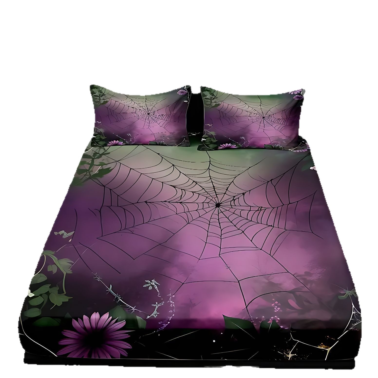 Temas de tela de araña TEMU / JIT impresión digital 3D Kit de cama de cama de cama transfronterizo J fabricantes de fuentes textiles pueden venir a la foto