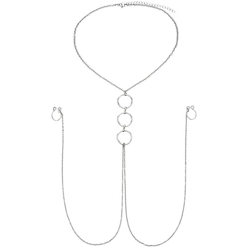 Foreign trade European and American new style breast clip sexy breast chain ladies sexy cross-border body chain piercing jewelry manufacturer