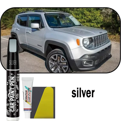 Avtomobil boya qələmləri — Touch-Up Pen, Car-Specific Paint Pen - p39-silver-4pcs