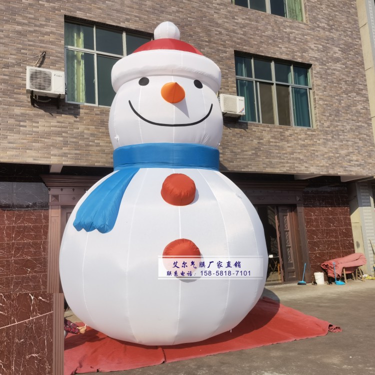 充气雪人卡通公仔活动气模雪场游乐园户外雪人企鹅充气模型拱门