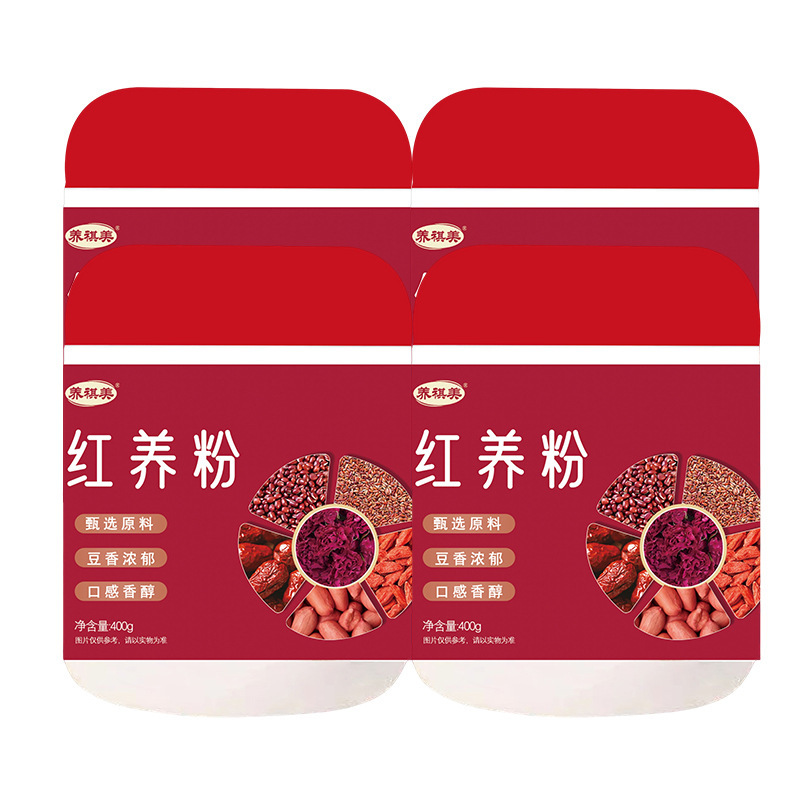 红养粉400克罐装红枣红米膳食纤维冲调五谷杂粮谷物代餐粉五红粉|undefined