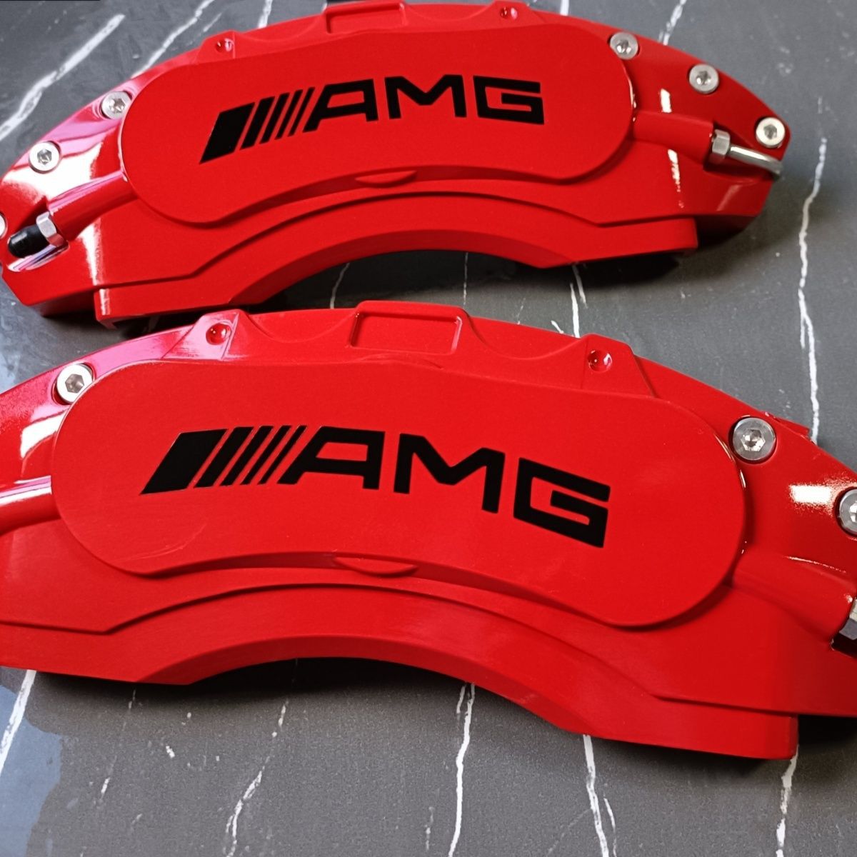 Suitable for Mercedes-Benz A-Class, B-Class, C-Class, E200-Class Caliper Covers Glaglb/Cla Aluminum Alloy Amg Brake Modification and Color Change