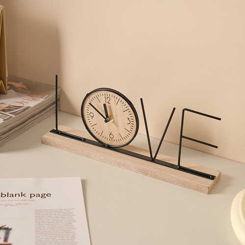 European-style creative TV cabinet decoration ornaments home living room bedroom entrance wine cabinet office desktop clock display