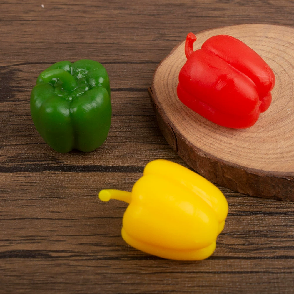 Моделирование продуктов питания поддельные овощные модели мини-перец чили цветной перец украшение dollhouse кукольный дом кухонные реквизиты