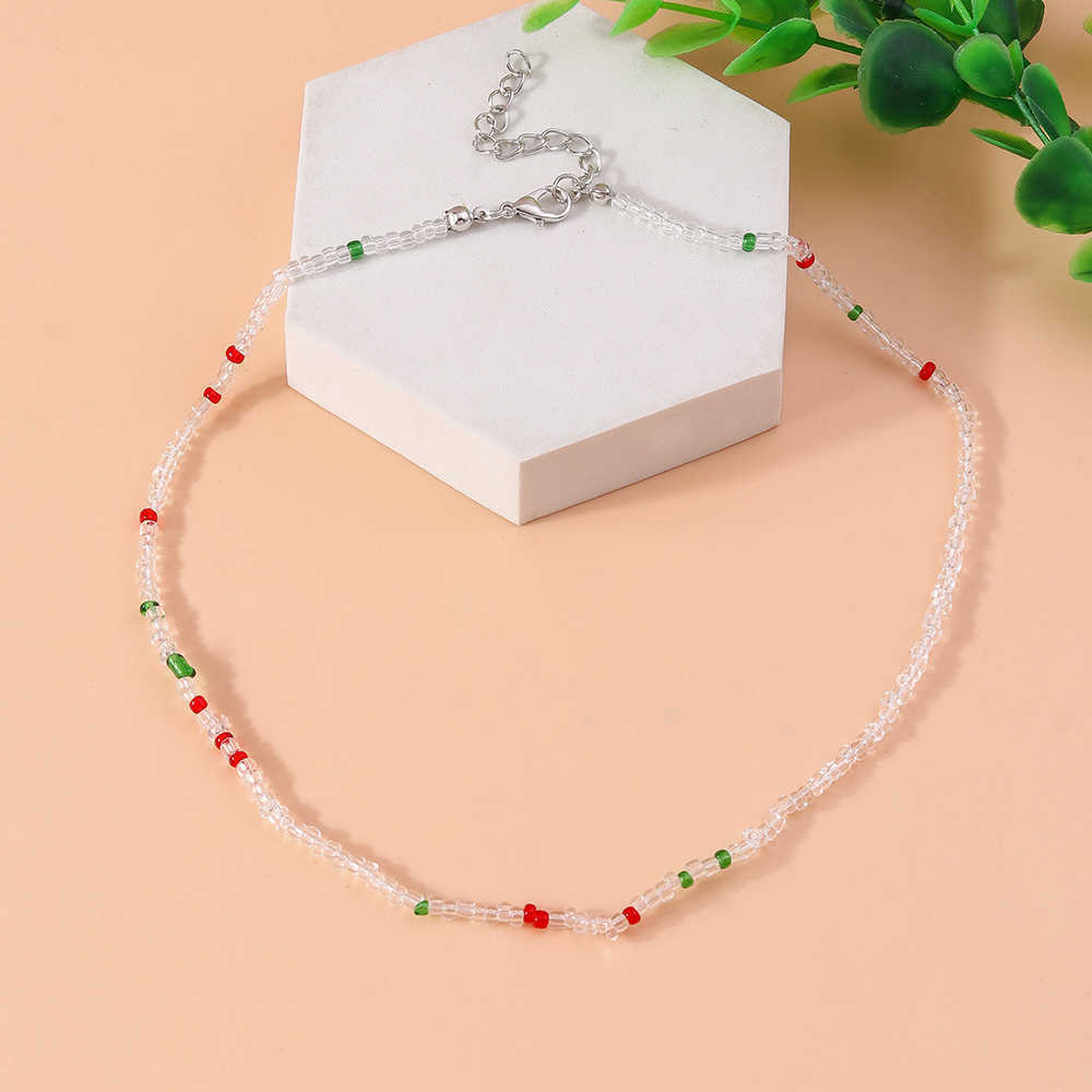 10g Weight Necklace Classification Resin Chain Material Beaded Chain Chain Type 1 Piece Quantity Holiday, Daily Occasion Plastic, Resin Material Round Pattern Spring&Summer Season Women's Gender Sweet Style Sweet Round Plastic Resin Beaded Chain Beaded Necklaces Wholesale 1