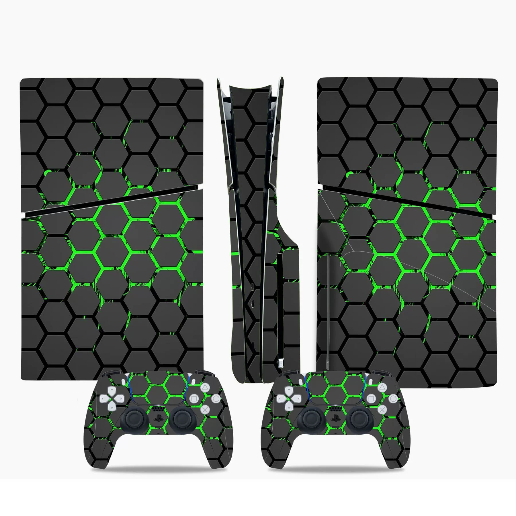 Nаклейка PS5 SLIM полная наклейка на корпус, решетка в клетку, наклейка-пленка защита кожи Limited Skin