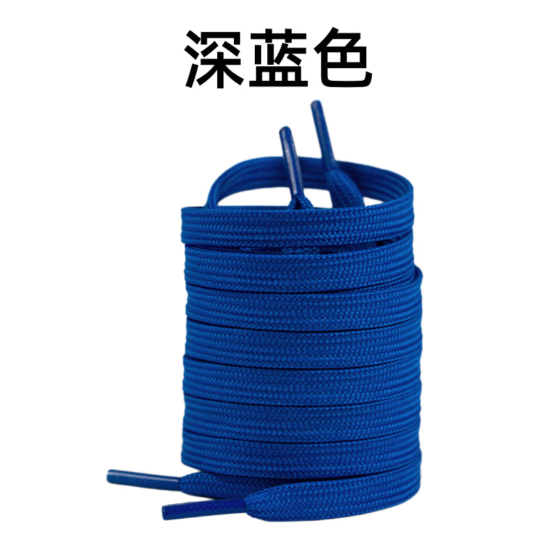 8mm de ancho poliéster doble capa plana engrosada cordón de zapato adaptar a la fuerza aérea No. 1 zapatos deportivos casuales cordón de zapato en stock image 13