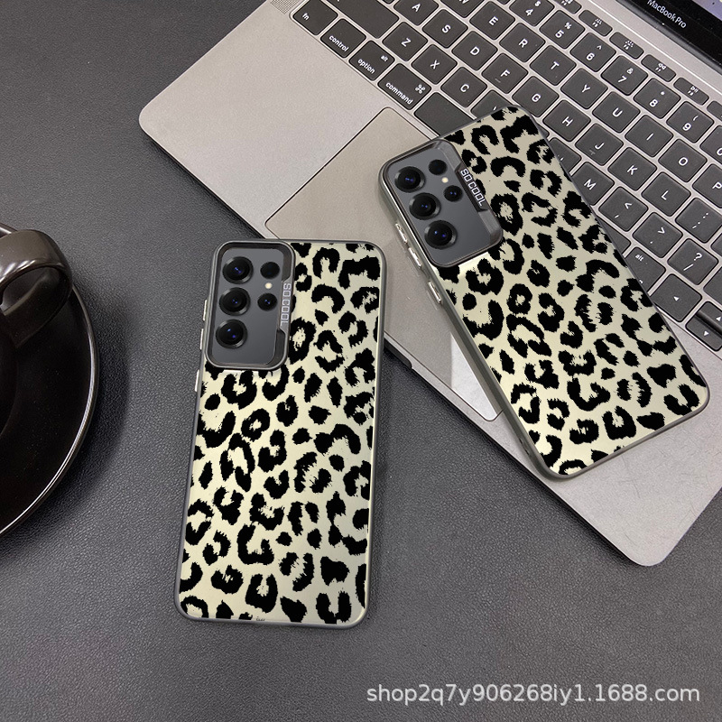 豹纹适用三星S25/S23ULTRA手机壳外贸GalaxyS24plus保护套s21fe