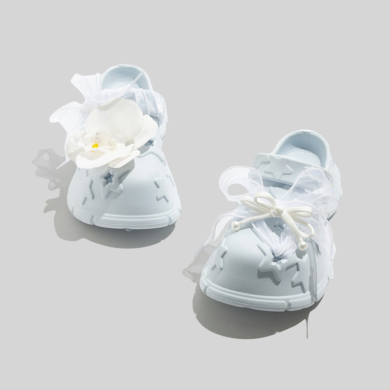 2026 Summer New Style Women's Clogs, Summer New Outdoor Closed-Toe Half Slippers, Thick-Soled Beach Shoes for Women