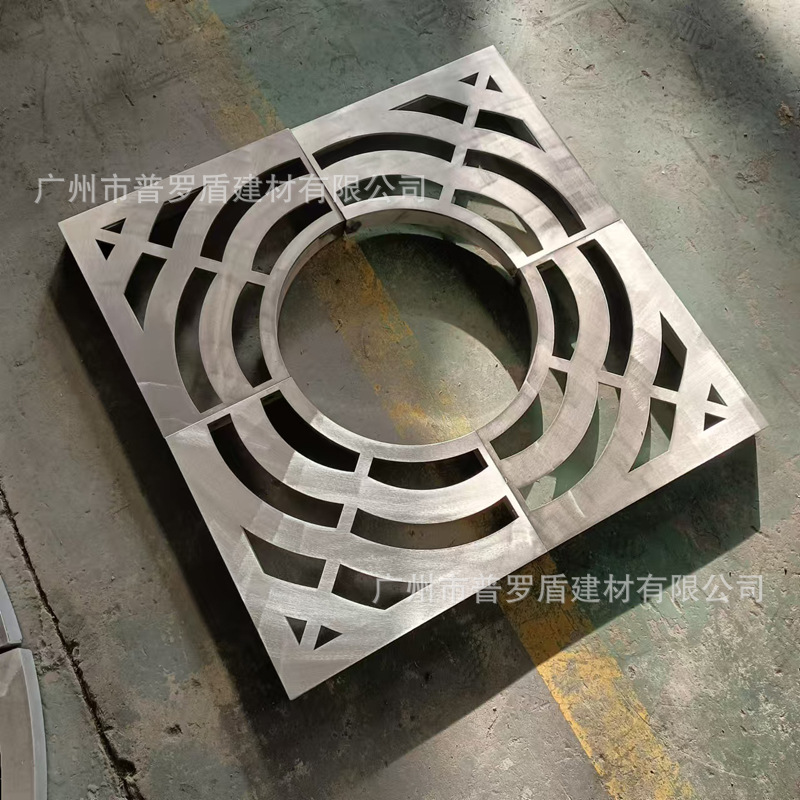 不锈钢树篦子激光切割钢板护树板市政道路美化树坑盖板树围子格栅