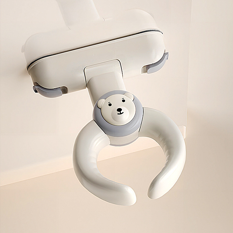 Soporte de artefacto de baño para niños plegable montado en la pared Soporte de ducha para bebé sin perforación Clip de fijación de ventosa para bebé