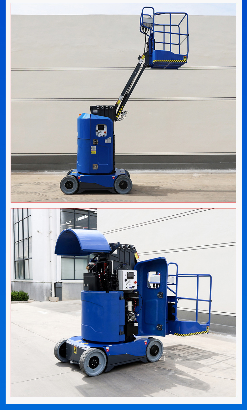 Forklift Mast Lift AMWP10-7100 Aerial Work Vehicle Self-Propelled Mast Lift Platform Vehicle