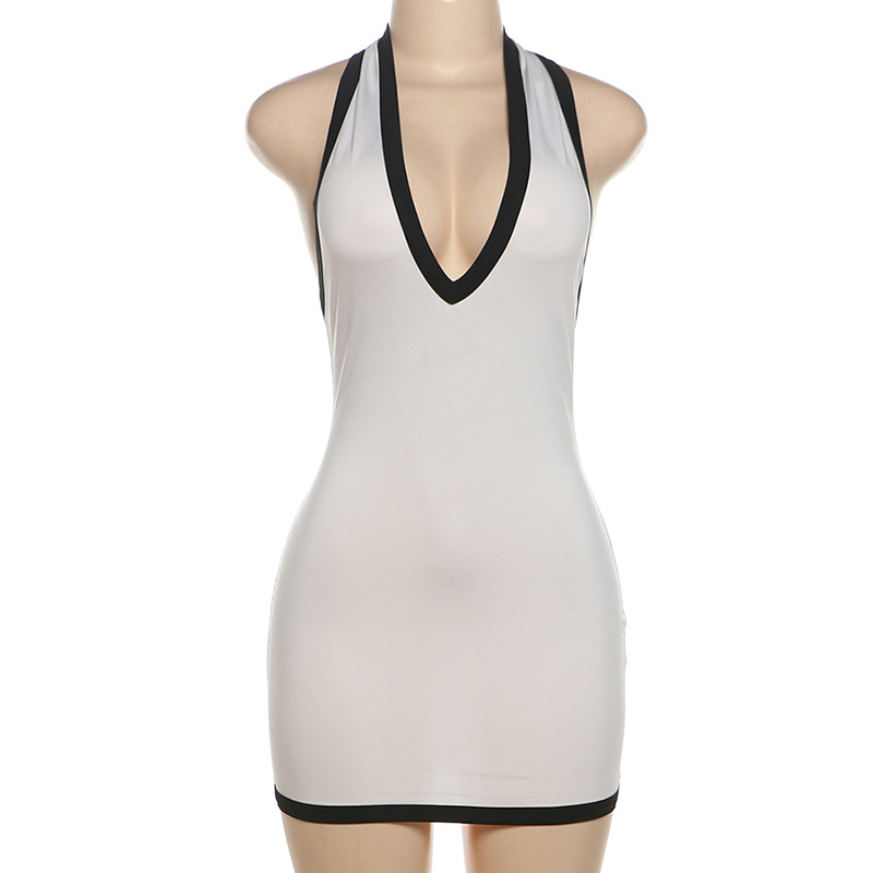 Summer Womens Fashion Dress Sexy Halter Neck Backless Bodycon Fit Mini Skirt Style Perfect for Parties and Events