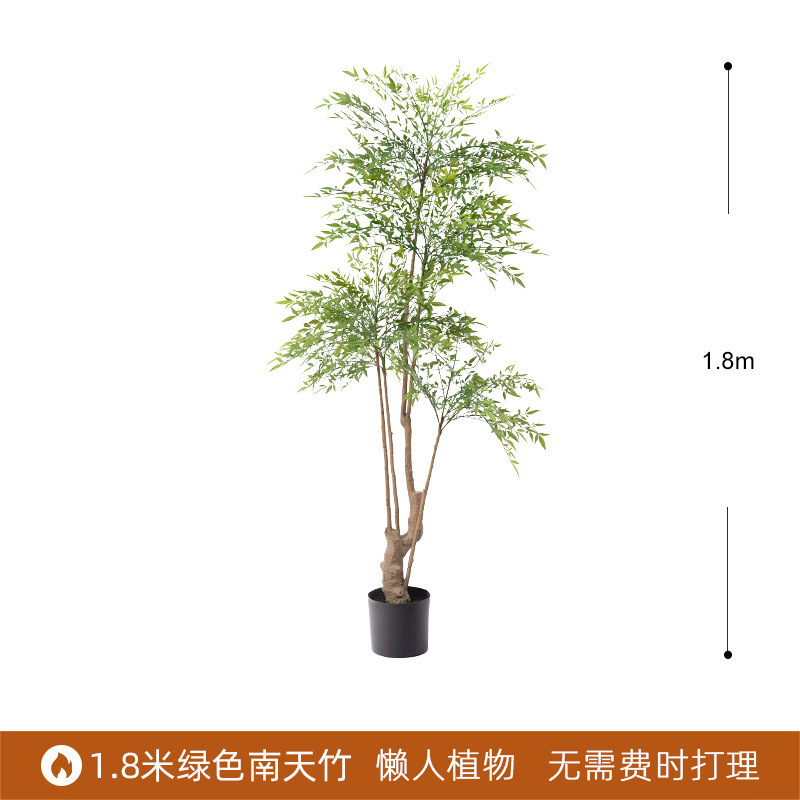 Planta verde artificial bonsai interior gran planta decoración fábrica al por mayor paraíso pájaro plátano decoración paisaje bonsai image 31