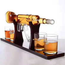 厂家供应工艺酒瓶醒酒器子弹头枪型盛酒器AK47酒瓶套装红酒醒酒器